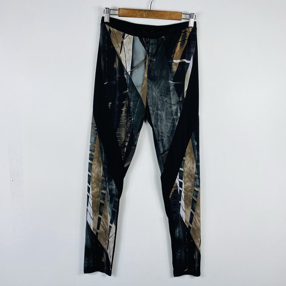 Venus Leggings Medium Abstract Print Full Length Pull On Casual